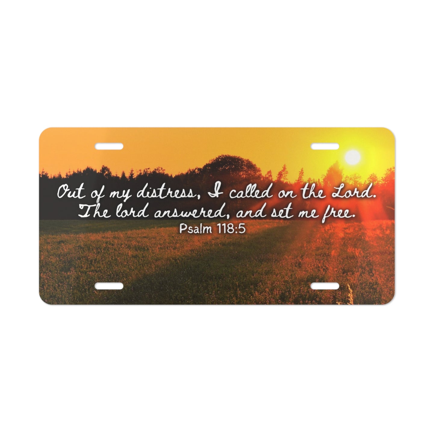Psalm 118:5 - Vanity Plate
