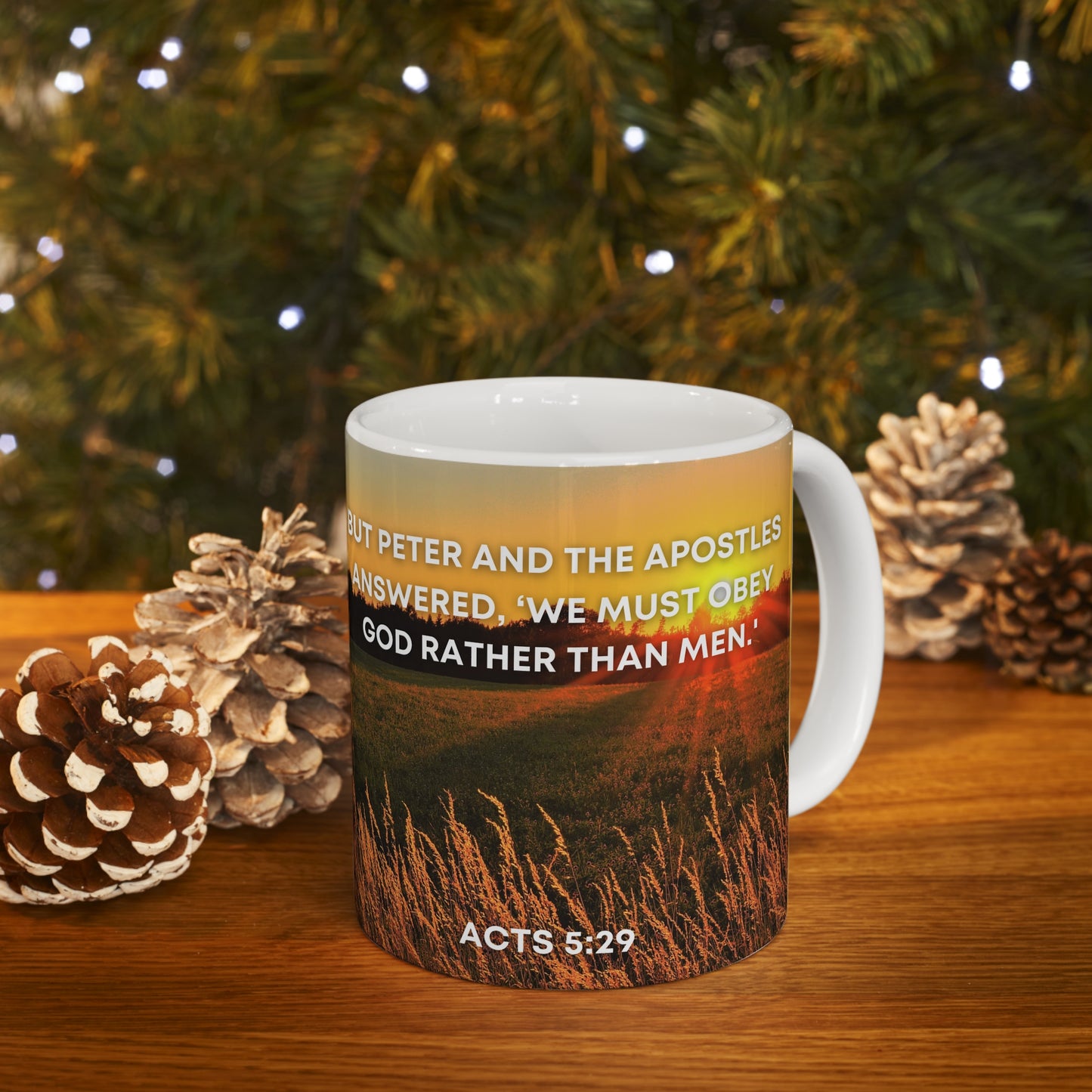 Acts 5:29 - Ceramic Mug 11oz