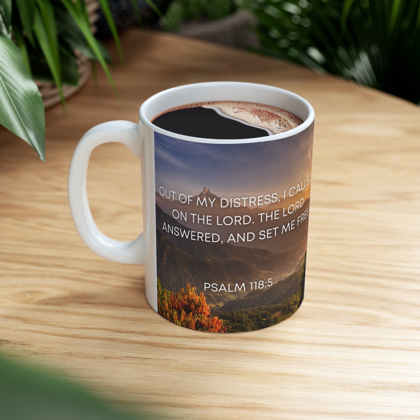 Psalm 118:5 - Ceramic Mug 11oz