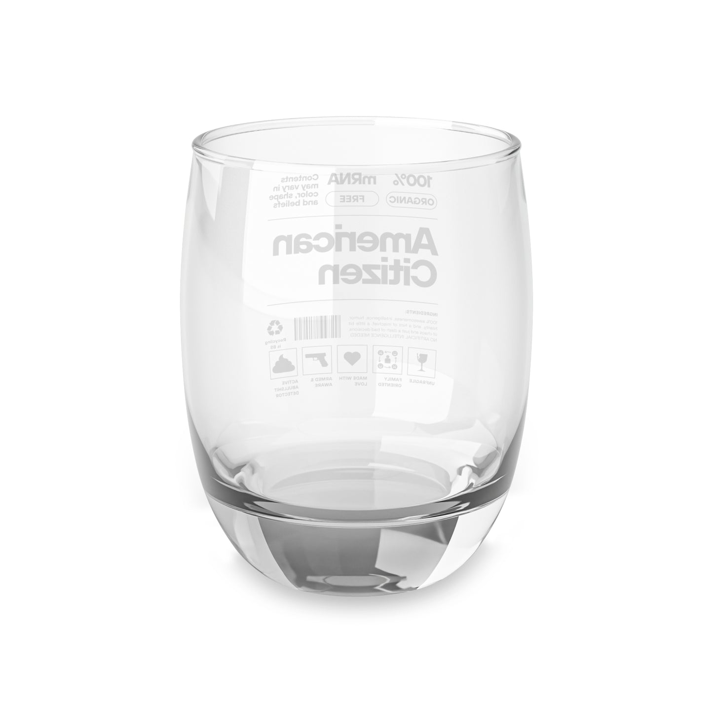 100% American Citizen - Whiskey Glass