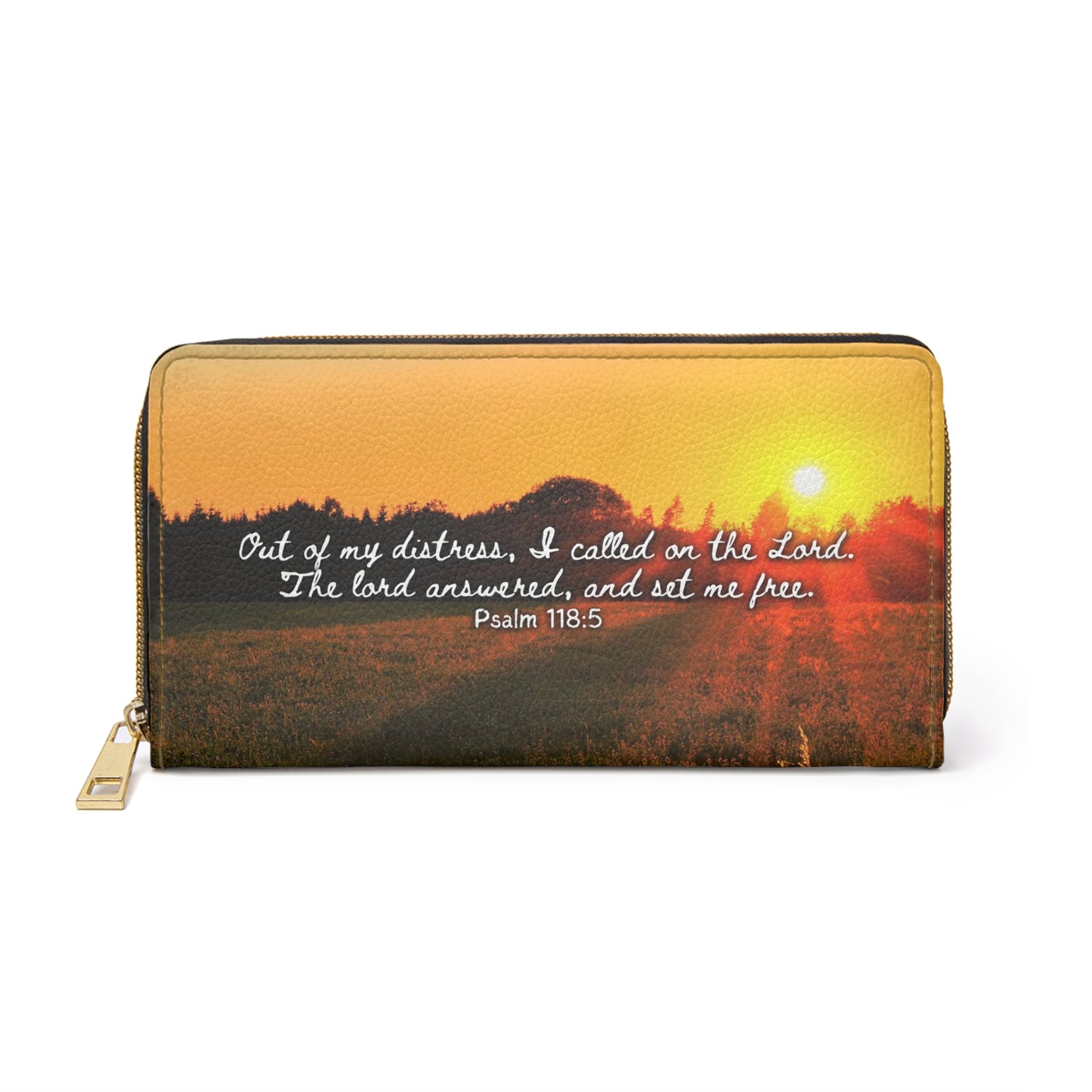 Psalm 118:5 - Zipper Wallet