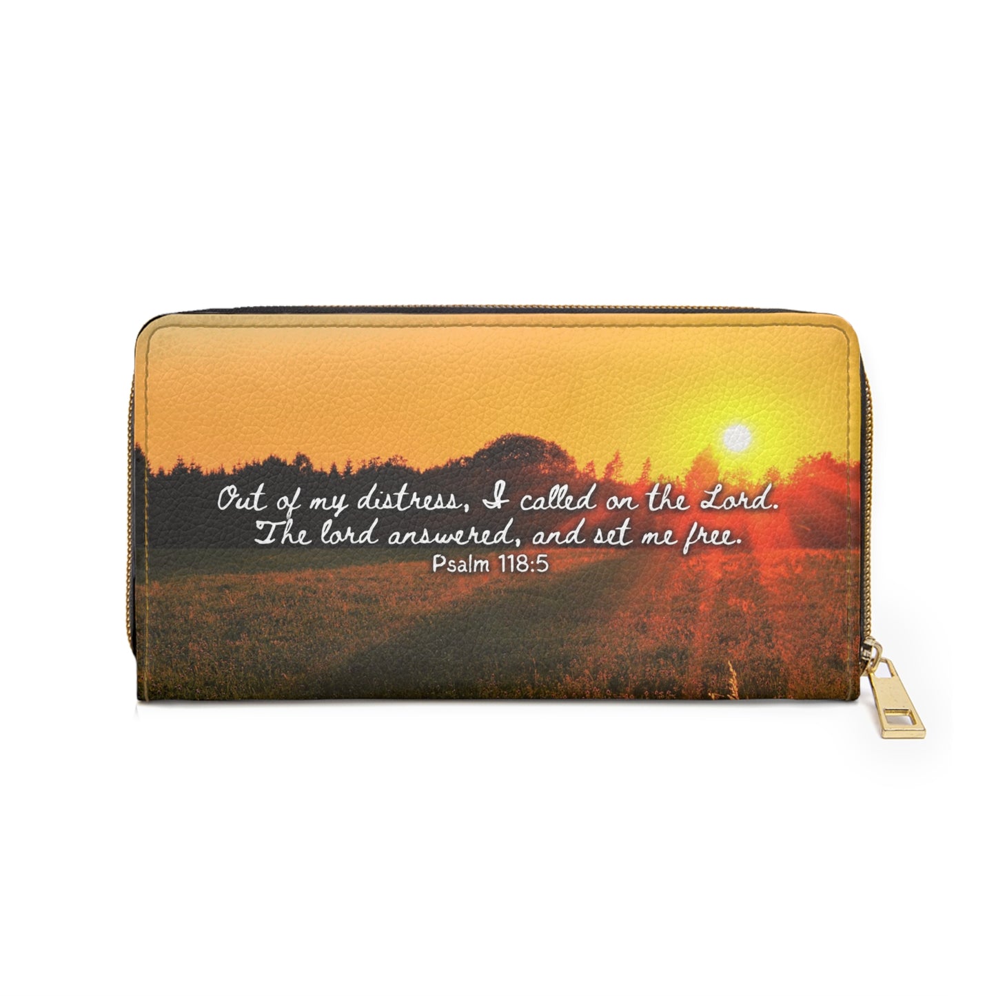 Psalm 118:5 - Zipper Wallet