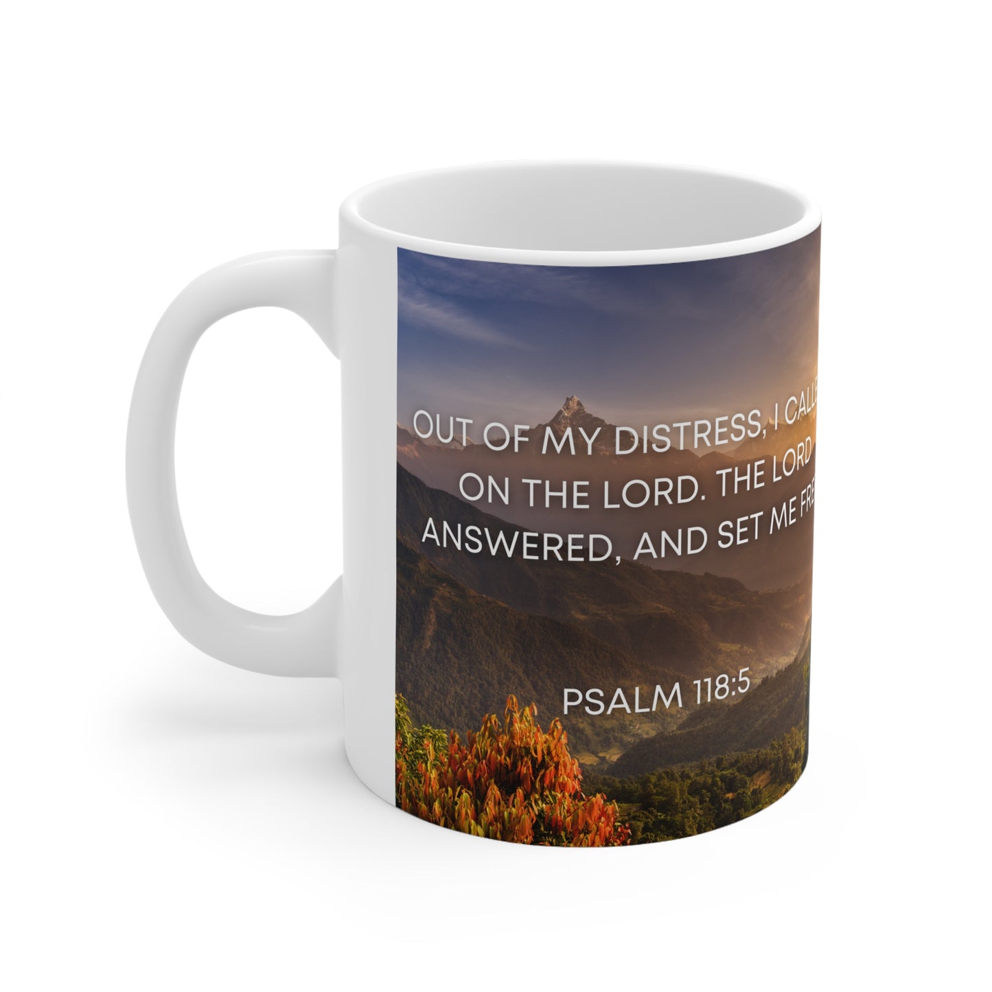 Psalm 118:5 - Ceramic Mug 11oz