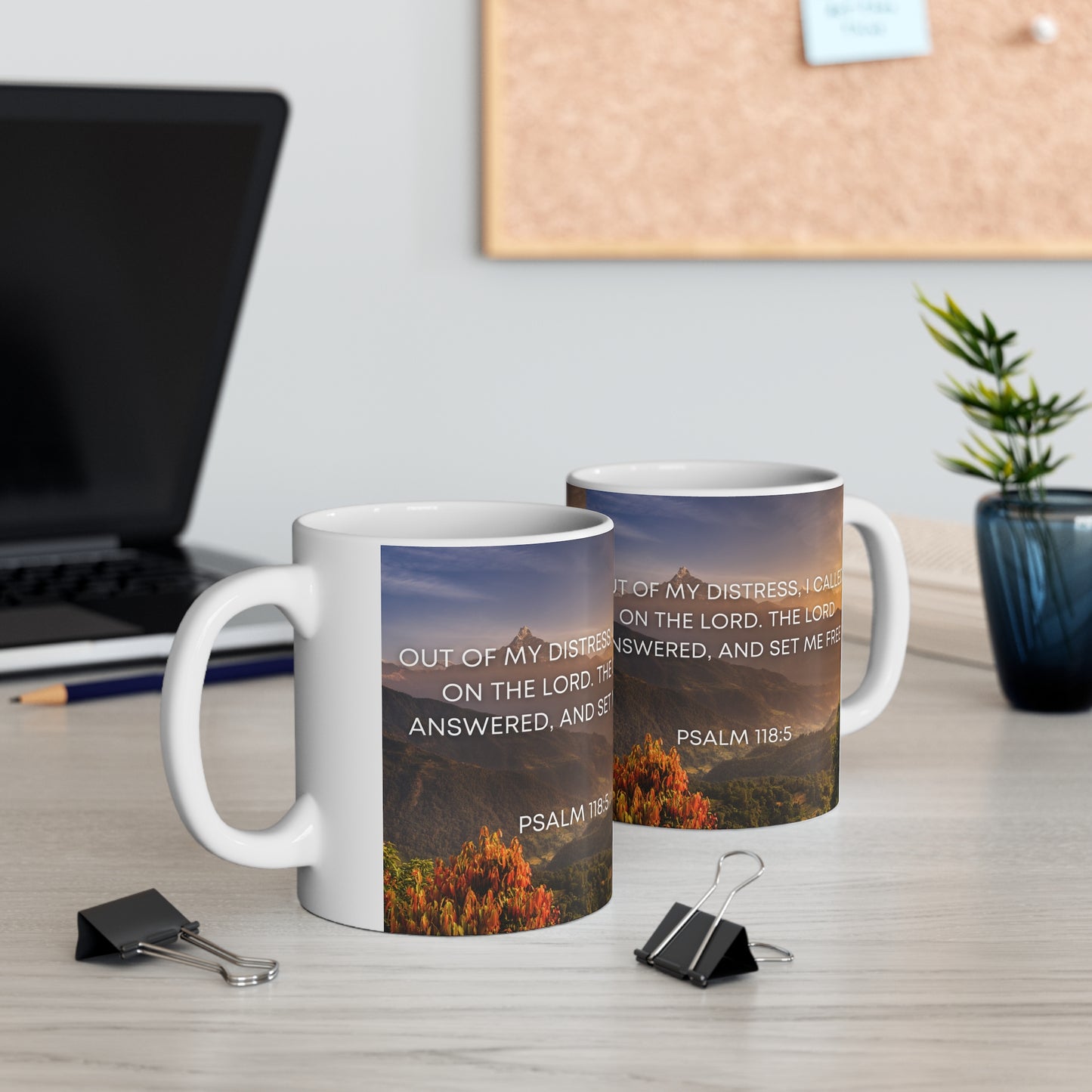Psalm 118:5 - Ceramic Mug 11oz