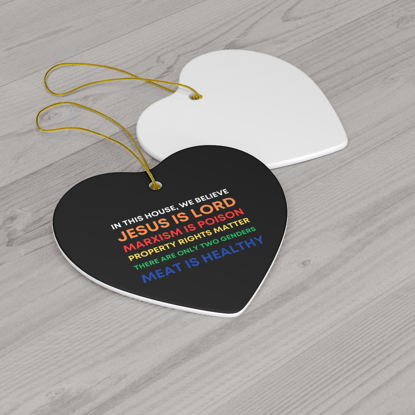 We Believe Ceramic Ornament, 4 Shapes