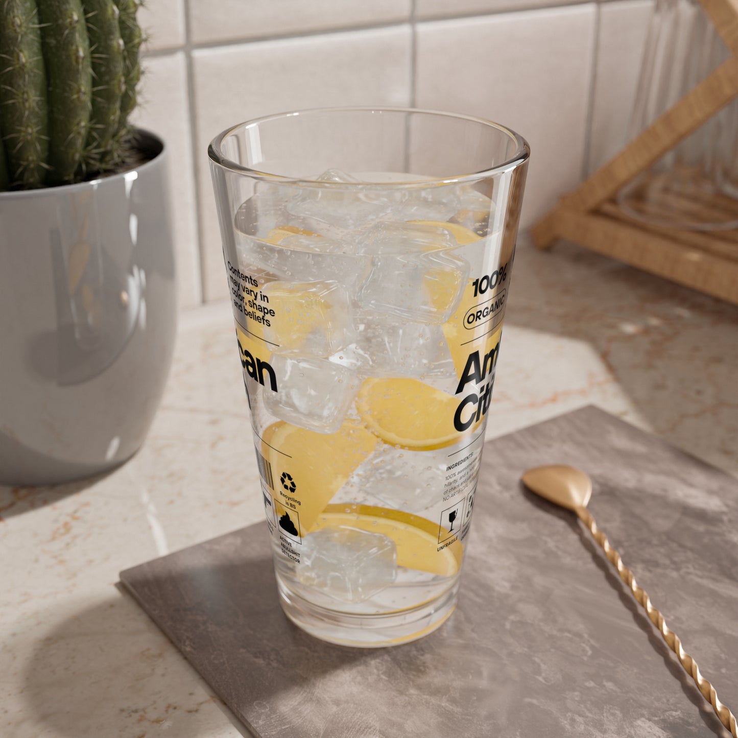 100% American Citizen - Pint Glass, 16oz