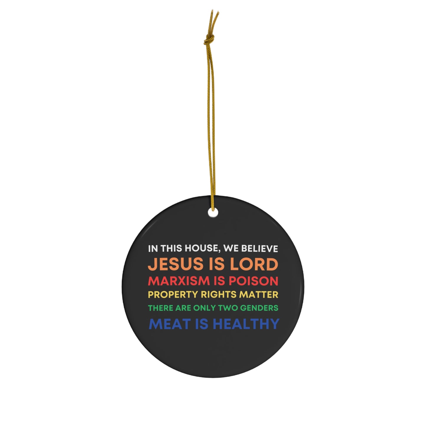 We Believe Ceramic Ornament, 4 Shapes