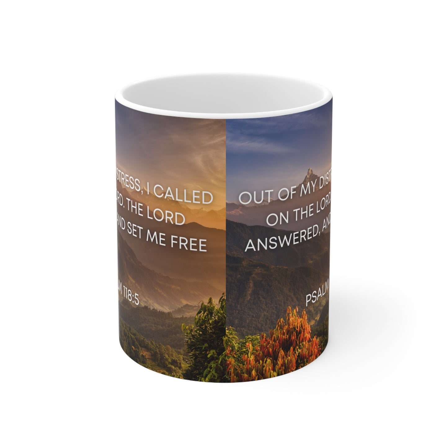 Psalm 118:5 - Ceramic Mug 11oz