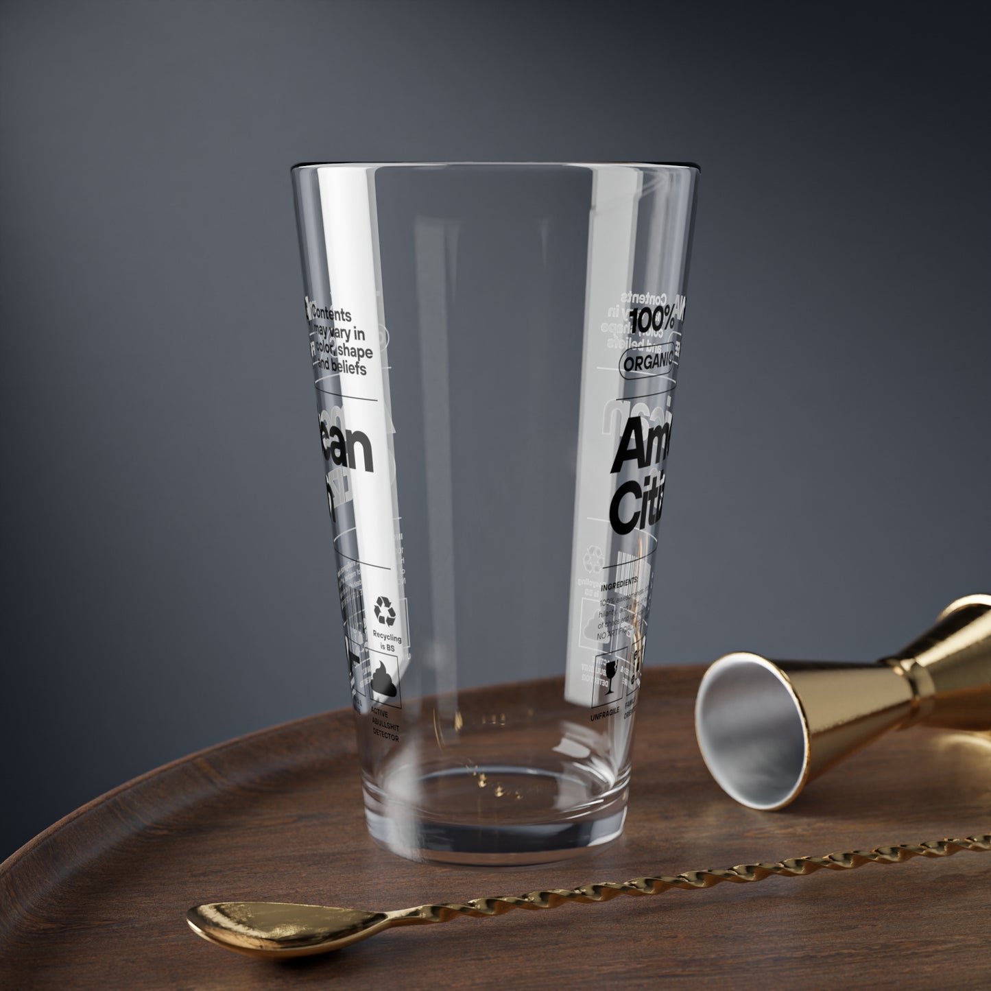 100% American Citizen - Pint Glass, 16oz