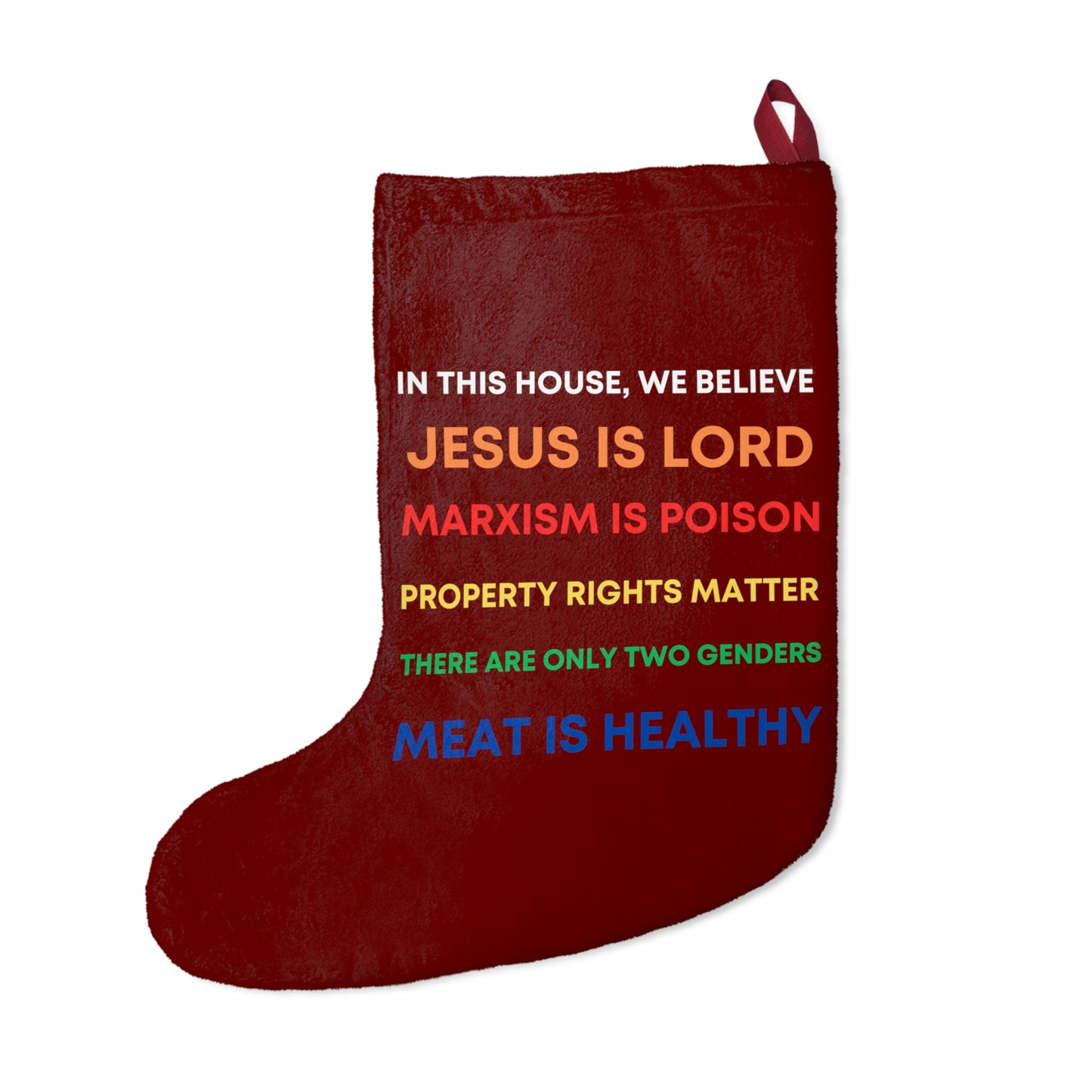 We Believe - Christmas Stocking