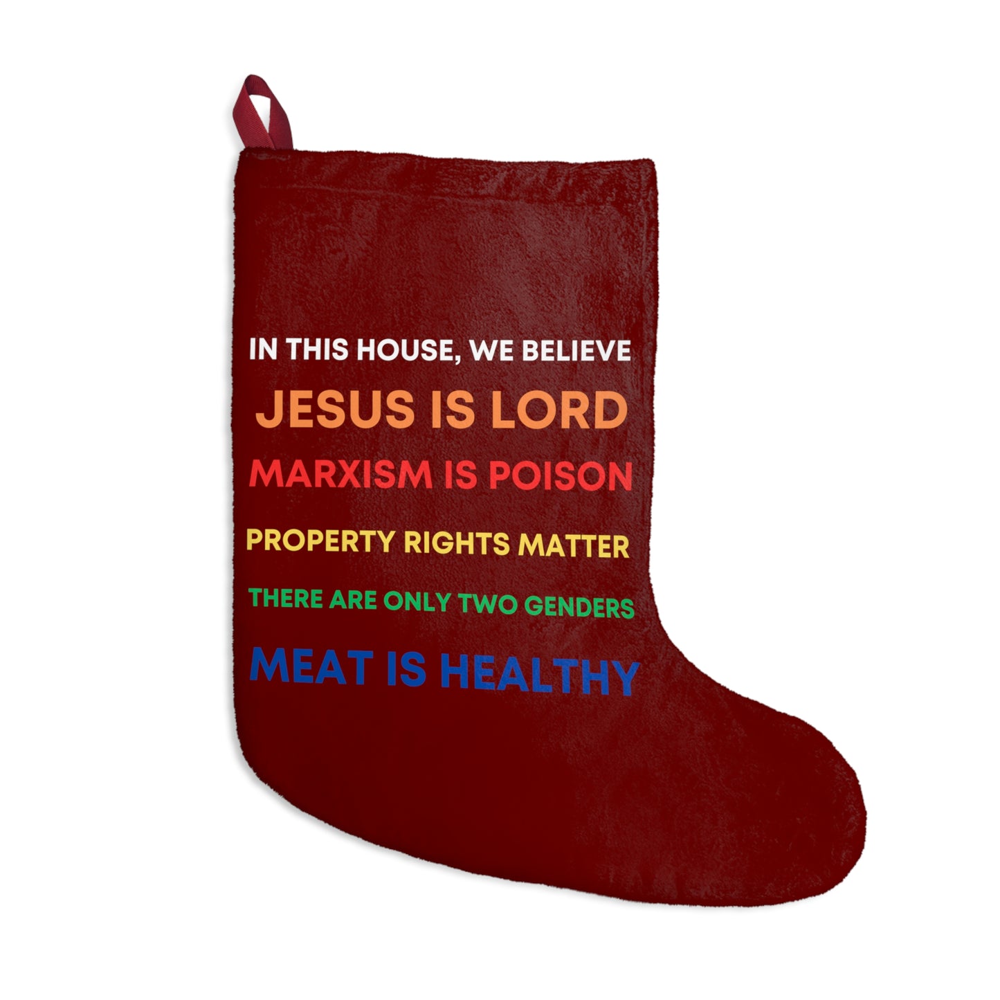 We Believe - Christmas Stocking