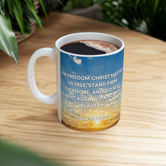 Galatians 5:1 - Ceramic Mug 11oz