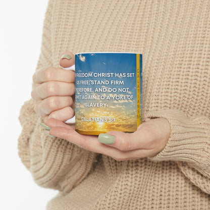 Galatians 5:1 - Ceramic Mug 11oz