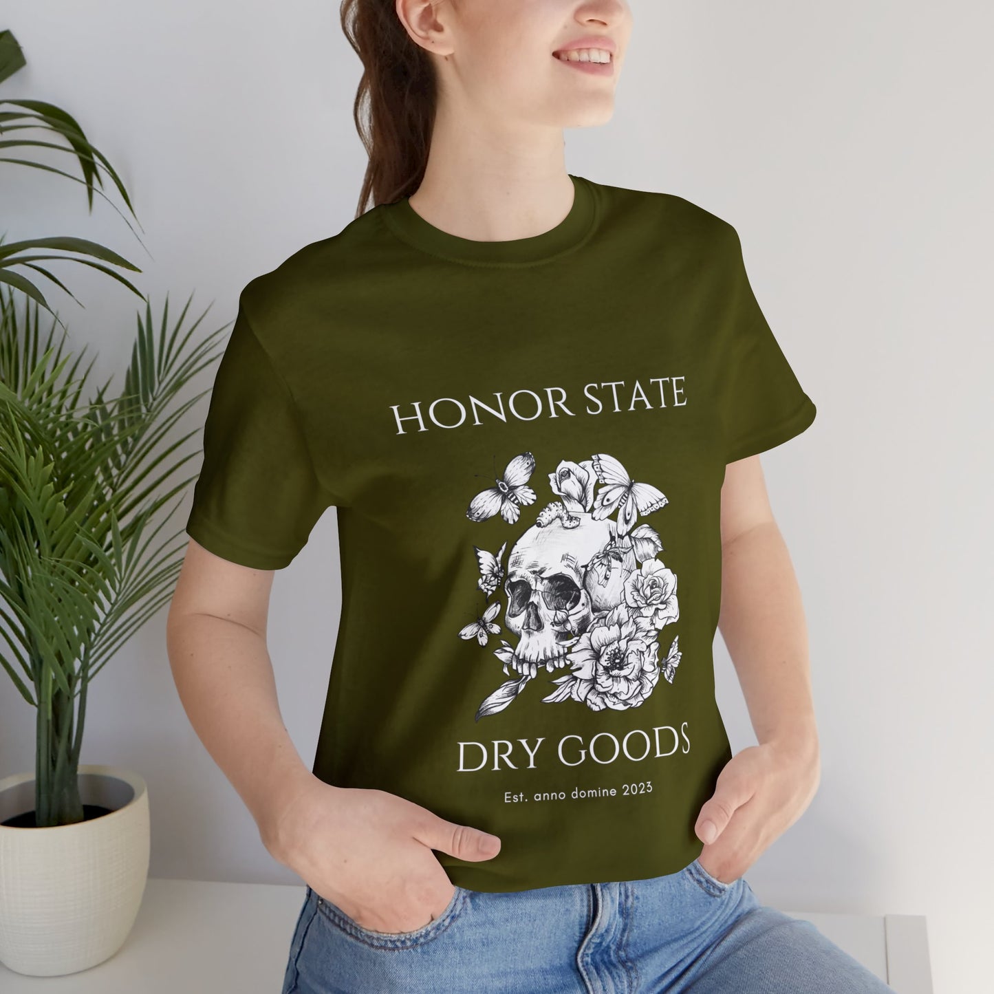 Honor State Dry Goods - Unisex Jersey Short Sleeve Tee