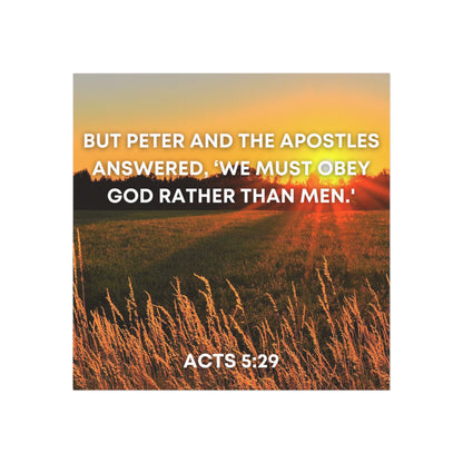 Acts 5:291 - Square Magnet