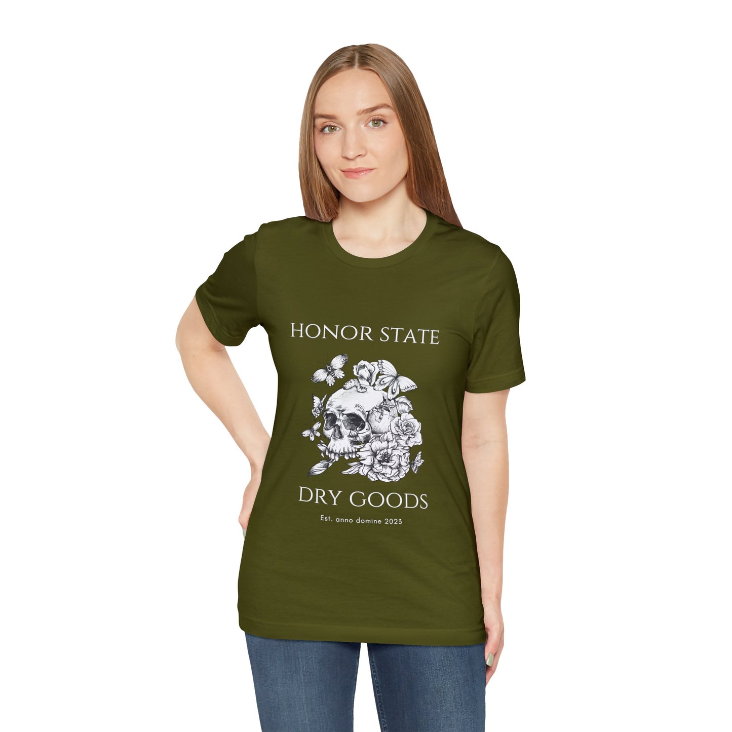 Honor State Dry Goods - Unisex Jersey Short Sleeve Tee