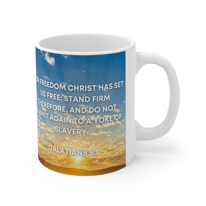Galatians 5:1 - Ceramic Mug 11oz
