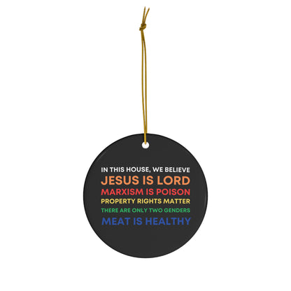 We Believe Ceramic Ornament, 4 Shapes