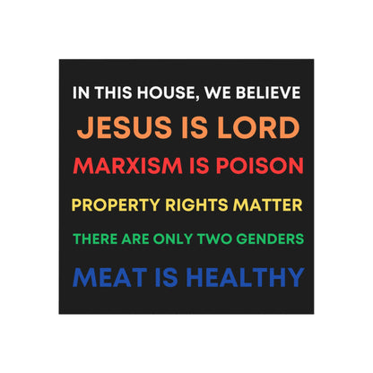 We Believe - Square Magnet