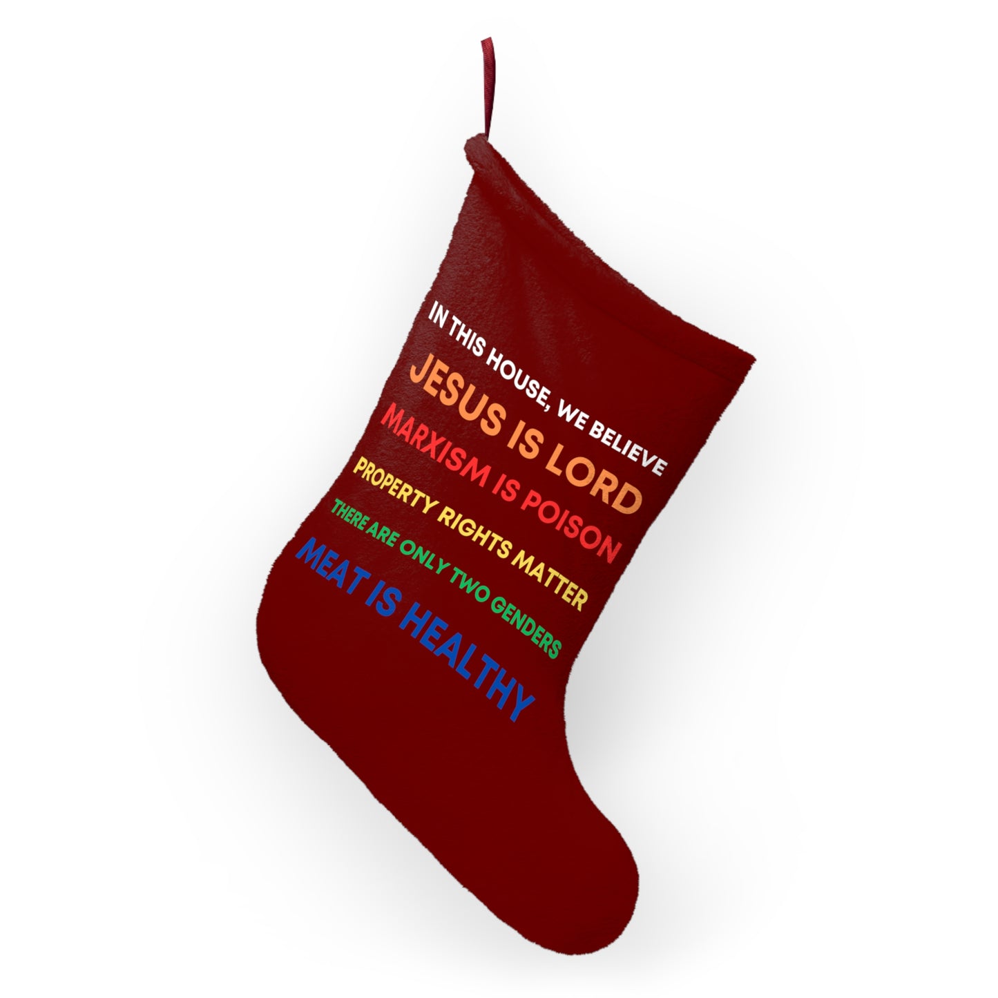We Believe - Christmas Stocking