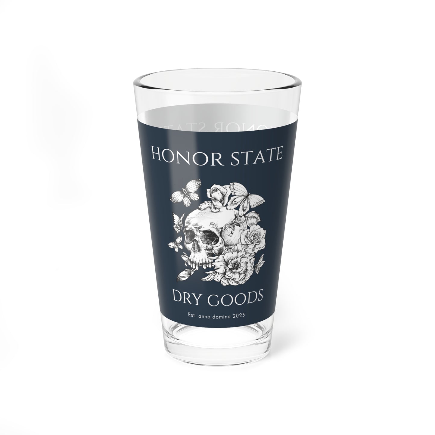 Honor State Dy Goods  - Pint Glass, 16oz