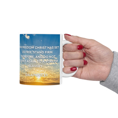 Galatians 5:1 - Ceramic Mug 11oz