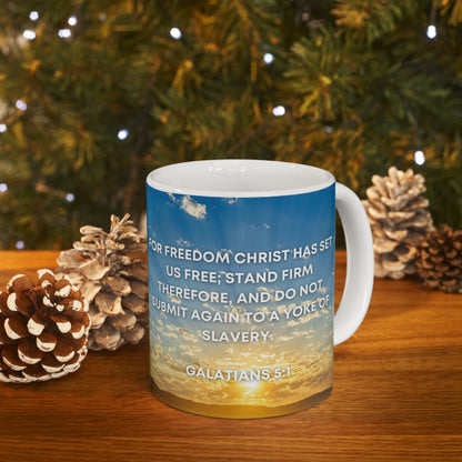 Galatians 5:1 - Ceramic Mug 11oz