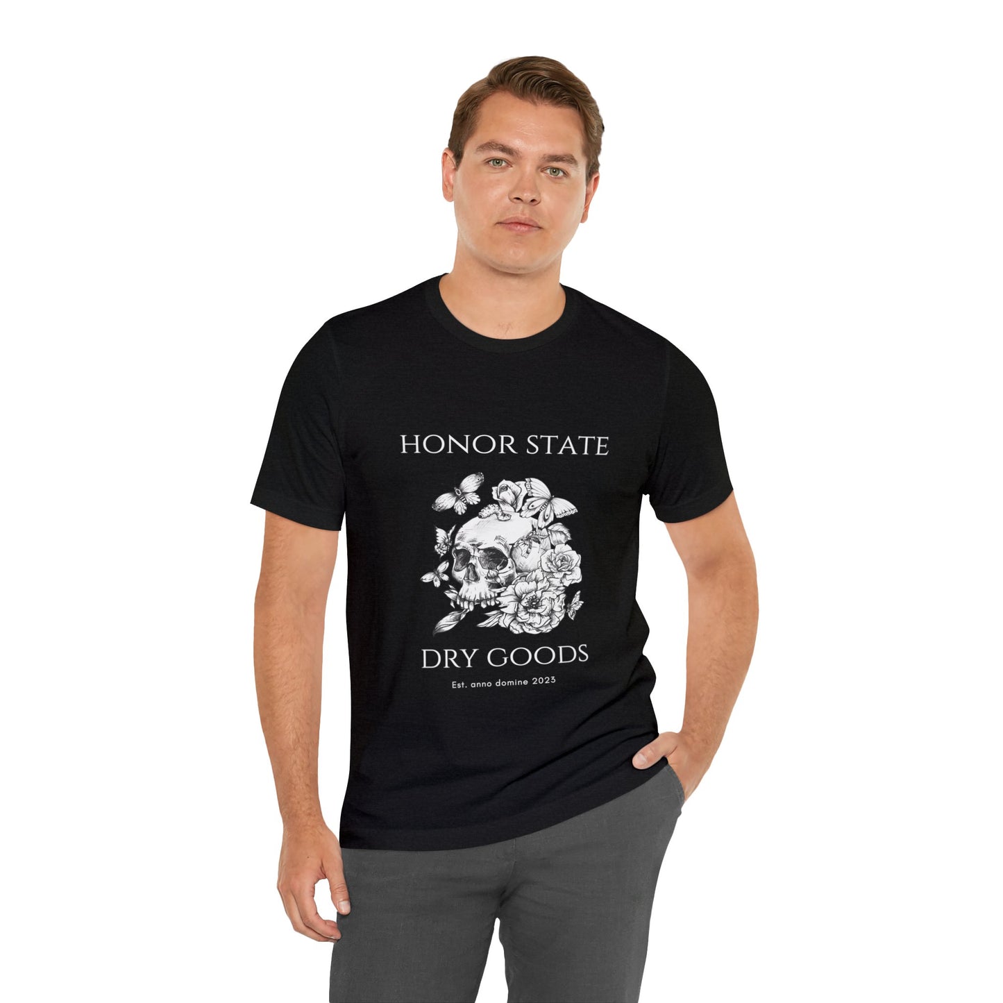 Honor State Dry Goods - Unisex Jersey Short Sleeve Tee